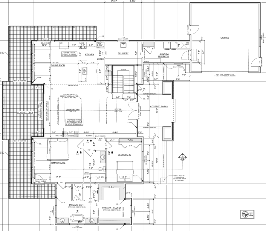 Floor plans for our new construction project